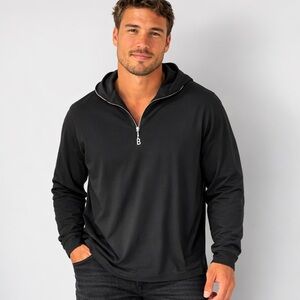 Bogner Sweatshirt Men's XL 1/4 Zip Long Sleeve Athletic Minimalist Sport Black